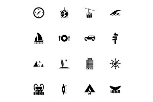 Vacation icon - Expand to any size -, an Object Illustration by Artsaba Family