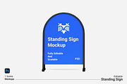 Standing sign-mockup, a Product Mockup by Kenrichi (Thumbnail 1 of 3)