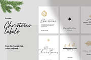 Minimal Christmas Label (Printable), a Branding & Logo Template by Coco Shop (Thumbnail 1 of 6)