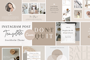 25 Instagram Post Templates, a Social Media Template by Tegefeldt Design (Thumbnail 1 of 6)