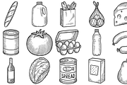 Grocery Essentials Sketch Collection, an Object Graphic by nikagraphic (Thumbnail 3 of 3)