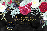 Dusty miller & english roses, an Illustration by LABFcreations (Thumbnail 2 of 8)