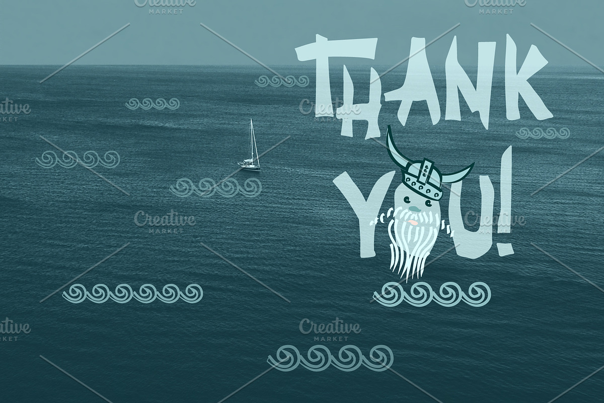 BRAVE-VIKING OTF font, a Symbol Font by Zimages (Photo 9 of 9)
