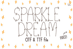 Sparkle Dream | Decorative Font, a Handwritten Font by LivelyAutumn11.11