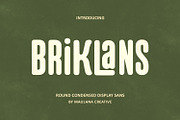Briklans Round Condensed Sans Font, a Sans Serif Font by Maulana Creative (Thumbnail 1 of 7)