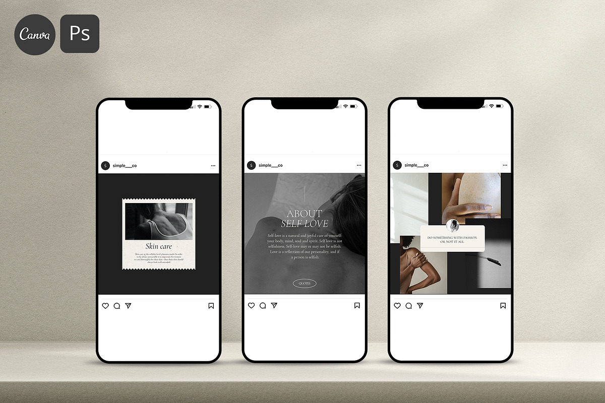 CANVA & PS / Harmony Instagram Pack, a Social Media Template by Simple có (Photo 1 of 13)