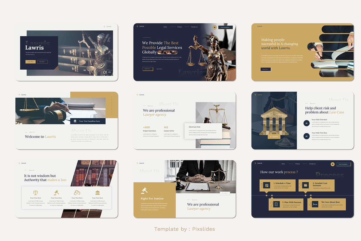 Law and Firm PowerPoint, a Presentation Template by Pixslides (Photo 2 of 5)