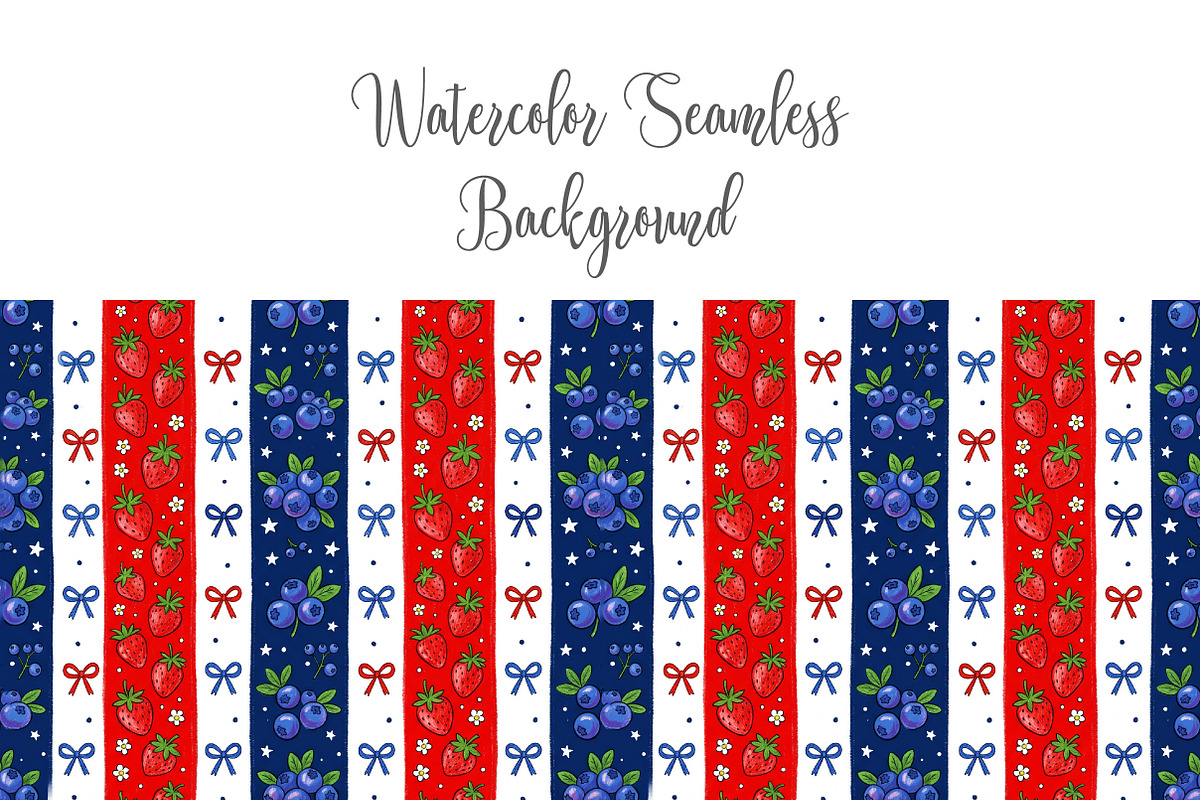 4th of July Patriotic Pattern, a Texture Illustration by Dream Creation (Photo 5 of 5)