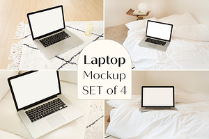 Macbook Laptop Mockup SET