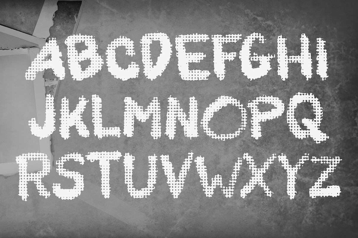 Mesh Mashed Font, a Script Font by Fontastic Ventures (Photo 2 of 6)