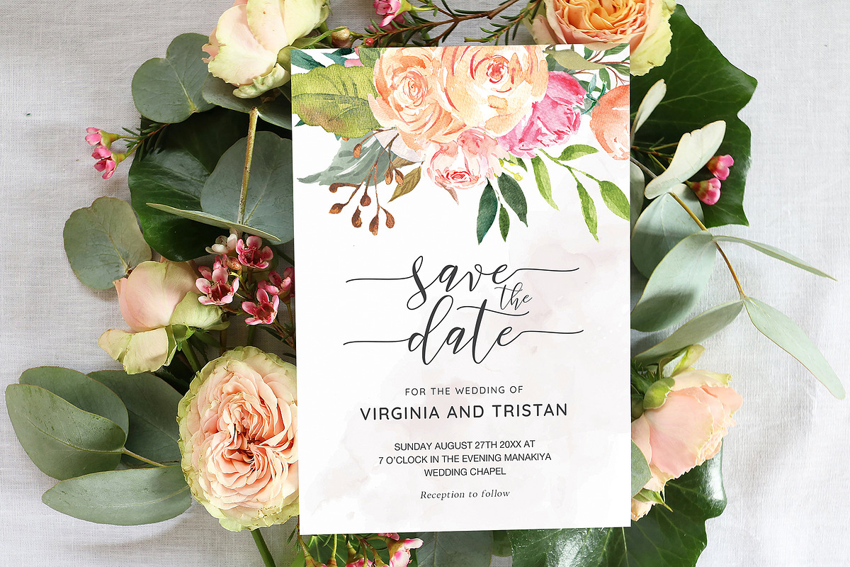 Save the Date Template, an Invitation Template by ShineOnWedding (Photo 5 of 13)
