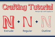 Neckyn 3D, a Sans Serif Font by Craft Supply Co. (Thumbnail 4 of 8)