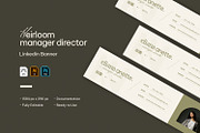 Heirloom Manager - LinkedIn Banner, a Social Media Template by VUNIRA (Thumbnail 1 of 3)