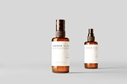 Amber Glass Spray Bottle Mockups, a Cups & Container Mockup by pmvch (Thumbnail 9 of 10)