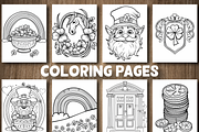 St Patrick's Day Coloring Pages, a Seasonal Illustration by Design Station (Thumbnail 3 of 5)