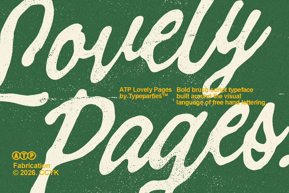 Lovely Pages - Brush Script Font, a Script Font by Typeparties (Photo 2 of 9)