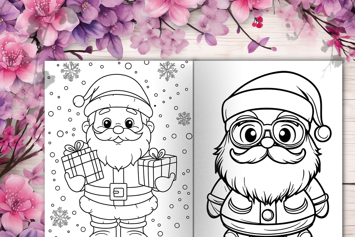 Christmas Coloring Pages for Kids, a Brochure Template by LA Design (Photo 7 of 10)