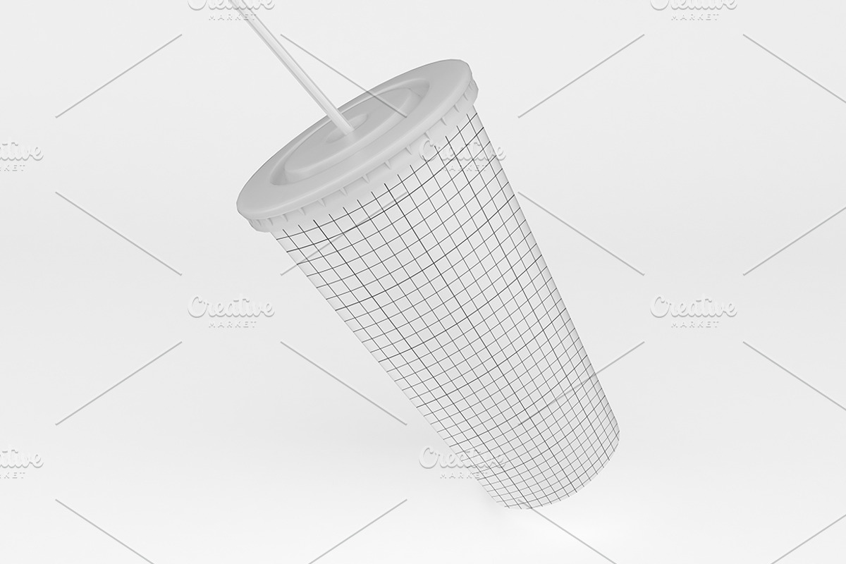 Fast Food Cups Mockup, a Cups & Container Mockup by Qaleb Studio (Photo 1 of 2)
