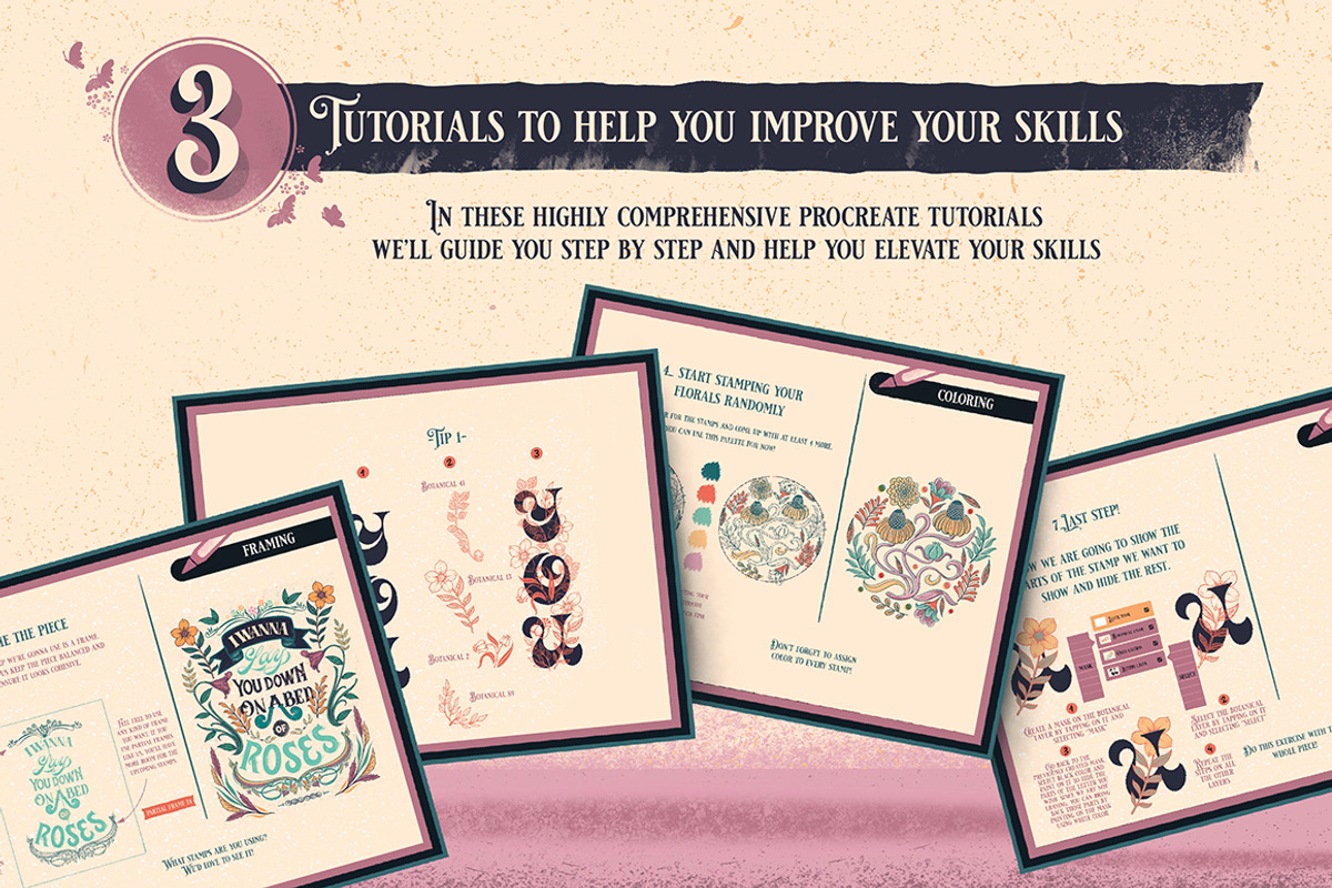 Procreate Design Brush Stamp Kit 2, a Brush Add-On by Debi Sementelli (Photo 6 of 28)
