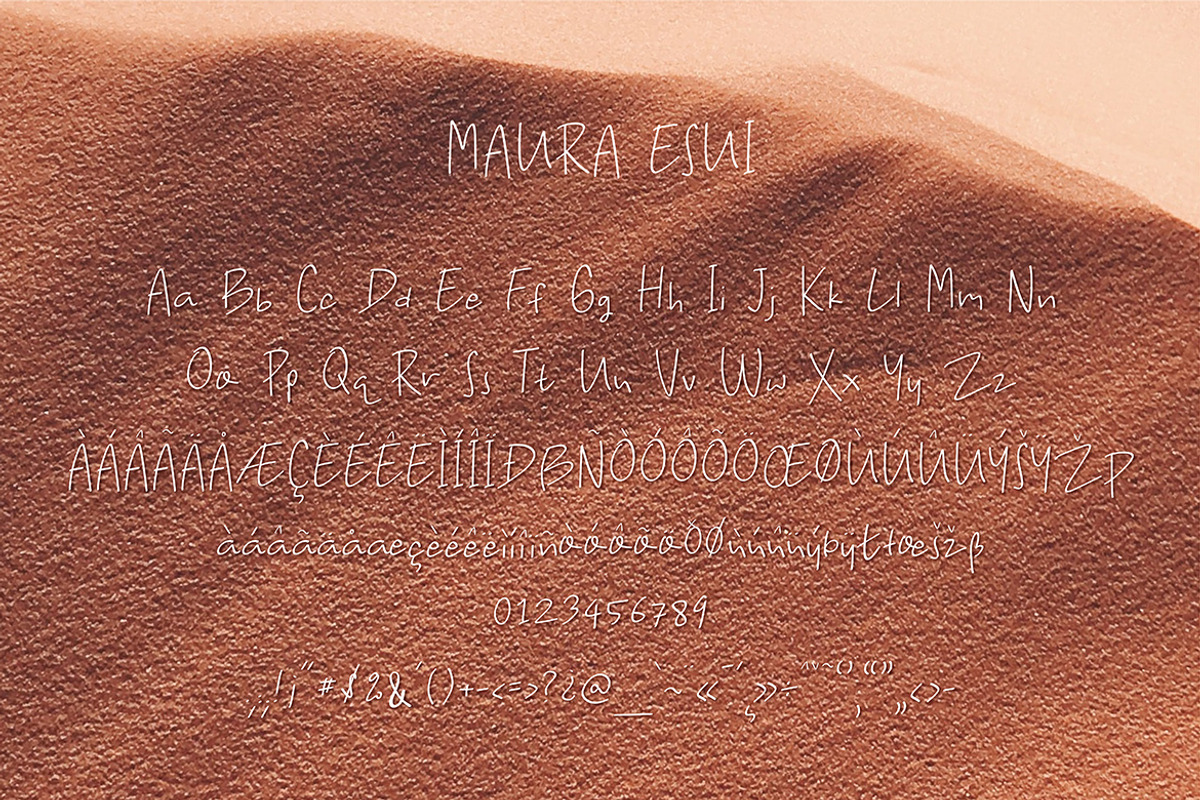 Maura Esui Font, a Font by Esui Studio (Photo 5 of 6)