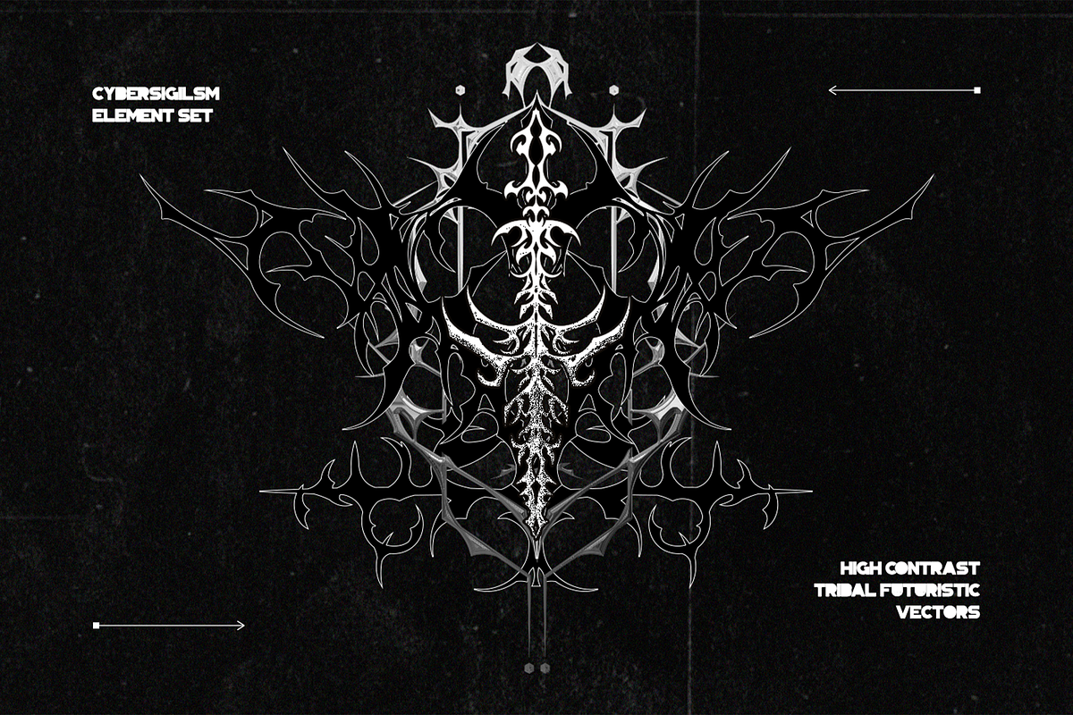 Cybersigilsm Element Set, a Decorative Illustration by Invisual Studio (Photo 4 of 7)
