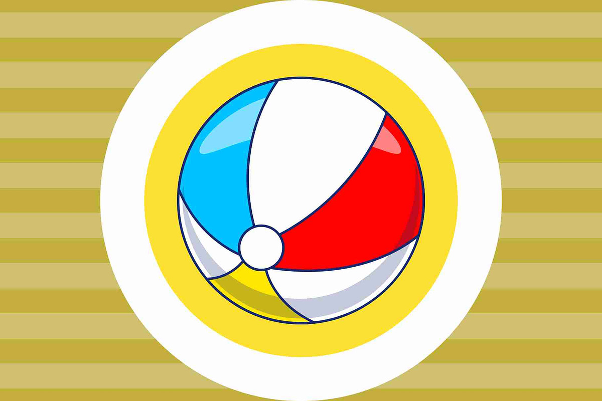 Beach Ball Cartoon Vector Icons, an Object Illustration by Artstorystudio (Photo 3 of 3)