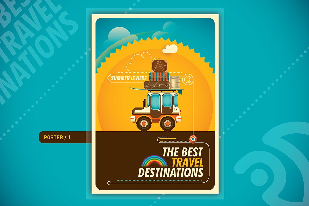 Traveling posters, a Transportation Illustration by Radoman (Photo 2 of 10)