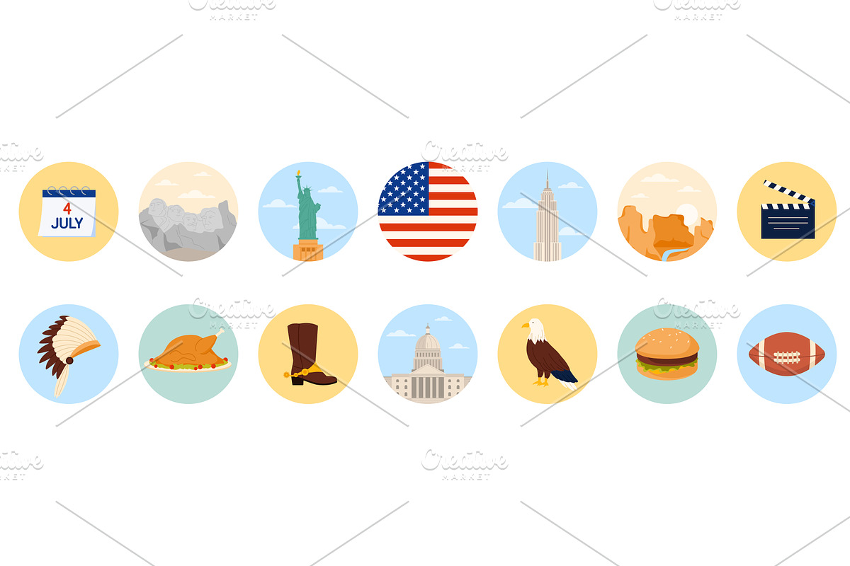 Travel to United States of America, an Object Illustration by Flashvector