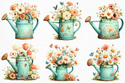 Spring Watering Clipart, an Illustration by Craft Nest (Thumbnail 4 of 12)