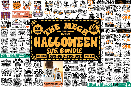 Mega Halloween SVG Bundle