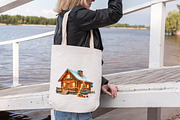 Christmas Winter Cabin Sublimation, an Illustration by DreamArtGraphic (Thumbnail 5 of 6)