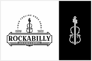 Music Fest Logo Wit Violin Symbol