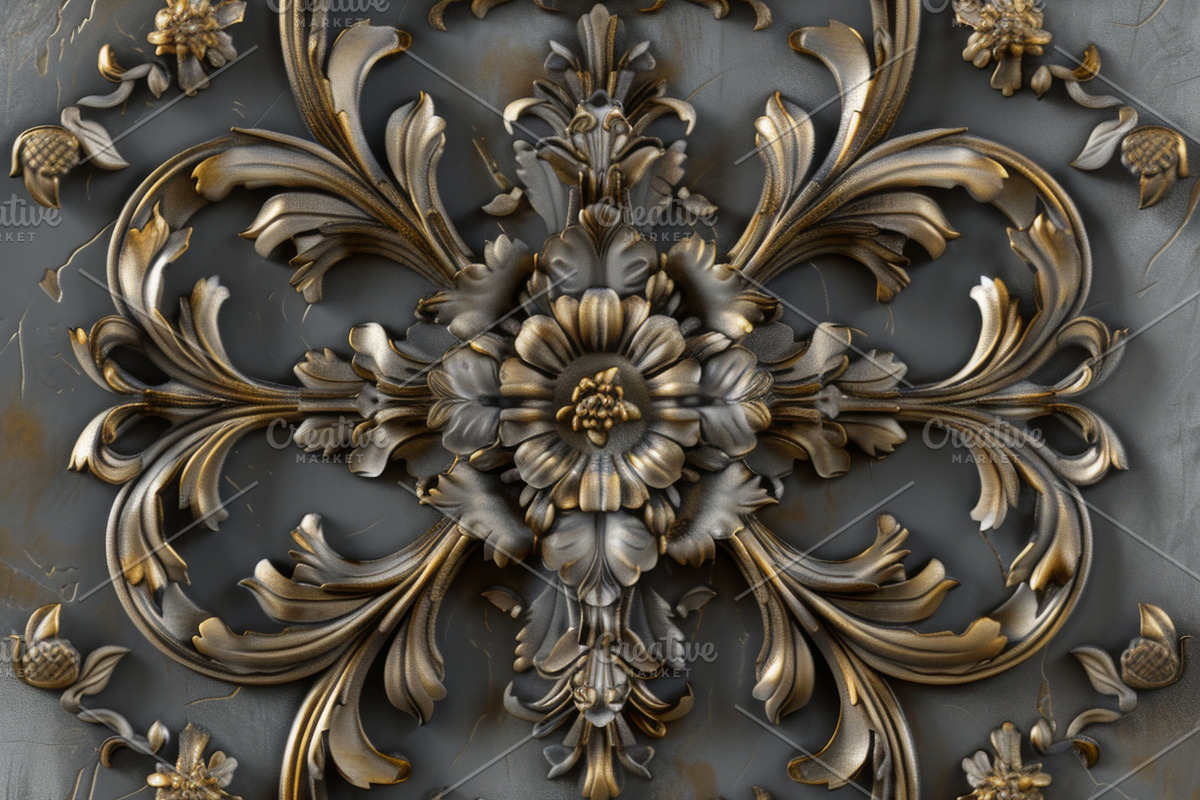 62 Rococo patterns, an Architecture Photo by Handmadefont (Photo 23 of 65)