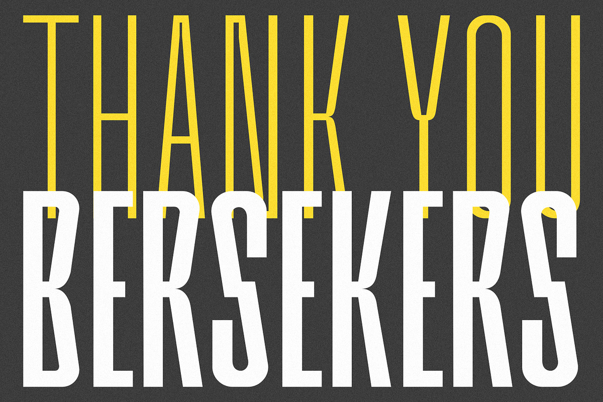 Bersekers Family - Condensed Sans, a Sans Serif Font by Eotype Studio (Photo 13 of 13)