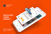 iPhone X Multilayer Mockup Set, an iPhone Mockup by Seven Lights (Thumbnail 1 of 13)