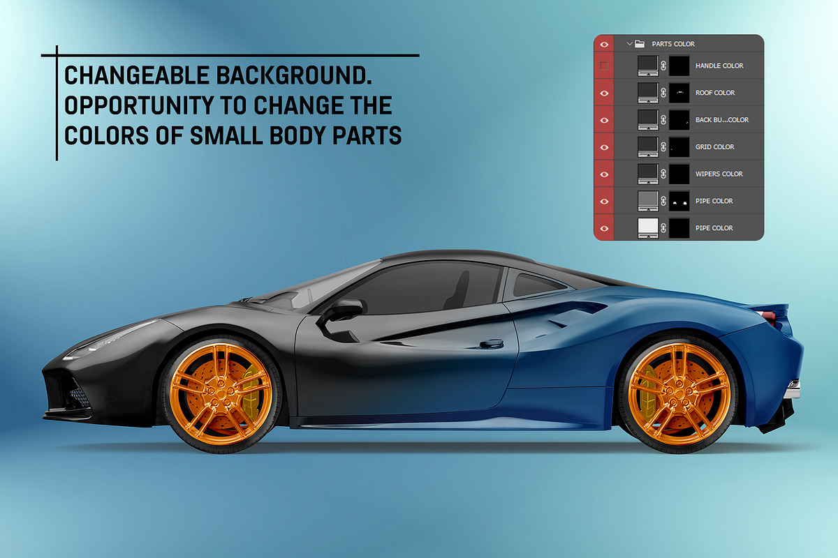 Sport Car Mockup, a Product Mockup by AG Mockups (Photo 3 of 4)
