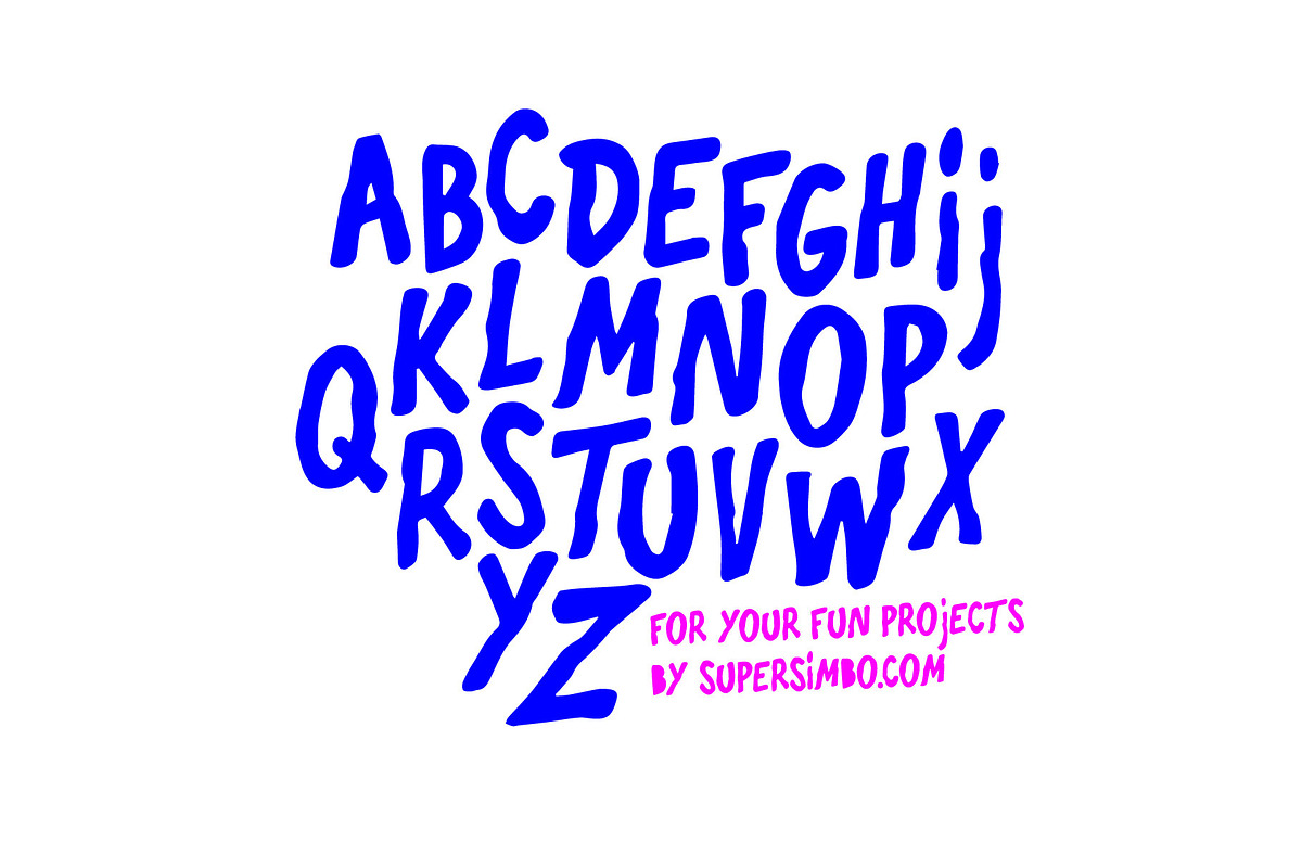 Still Weird | Hand Drawn Letters, a Handwritten Font by Supersimbo © (Photo 4 of 8)