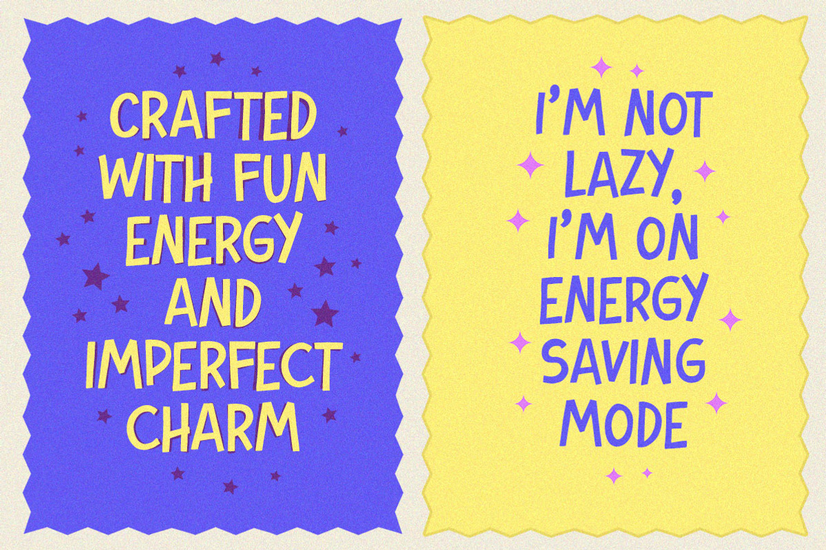 Papello Playful Packaging Font, a Sans Serif Font by Letterhend Studio (Photo 5 of 11)