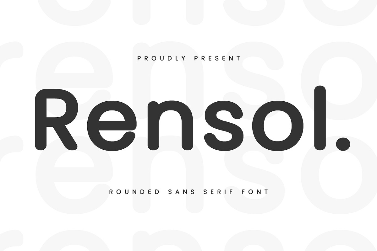 Rensol Rounded Sans Serif Font, a Sans Serif Font by Maulana Creative (Photo 1 of 8)