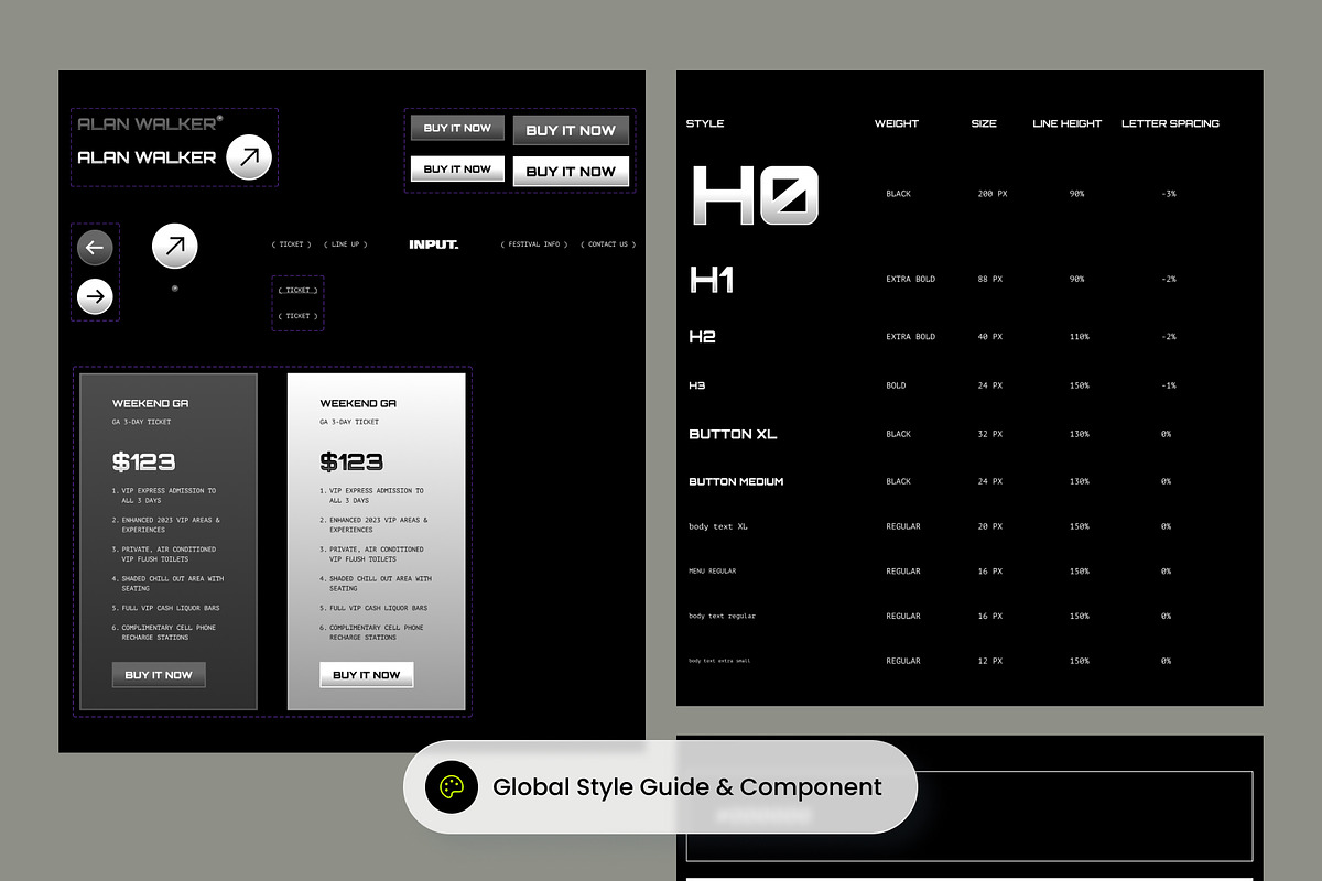 Input - Music Festival Landing Page, a Landing Page Template by SLAB! Design (Photo 2 of 4)