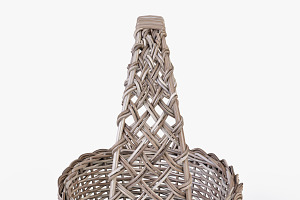 Wicker Basket 04 Gray Color