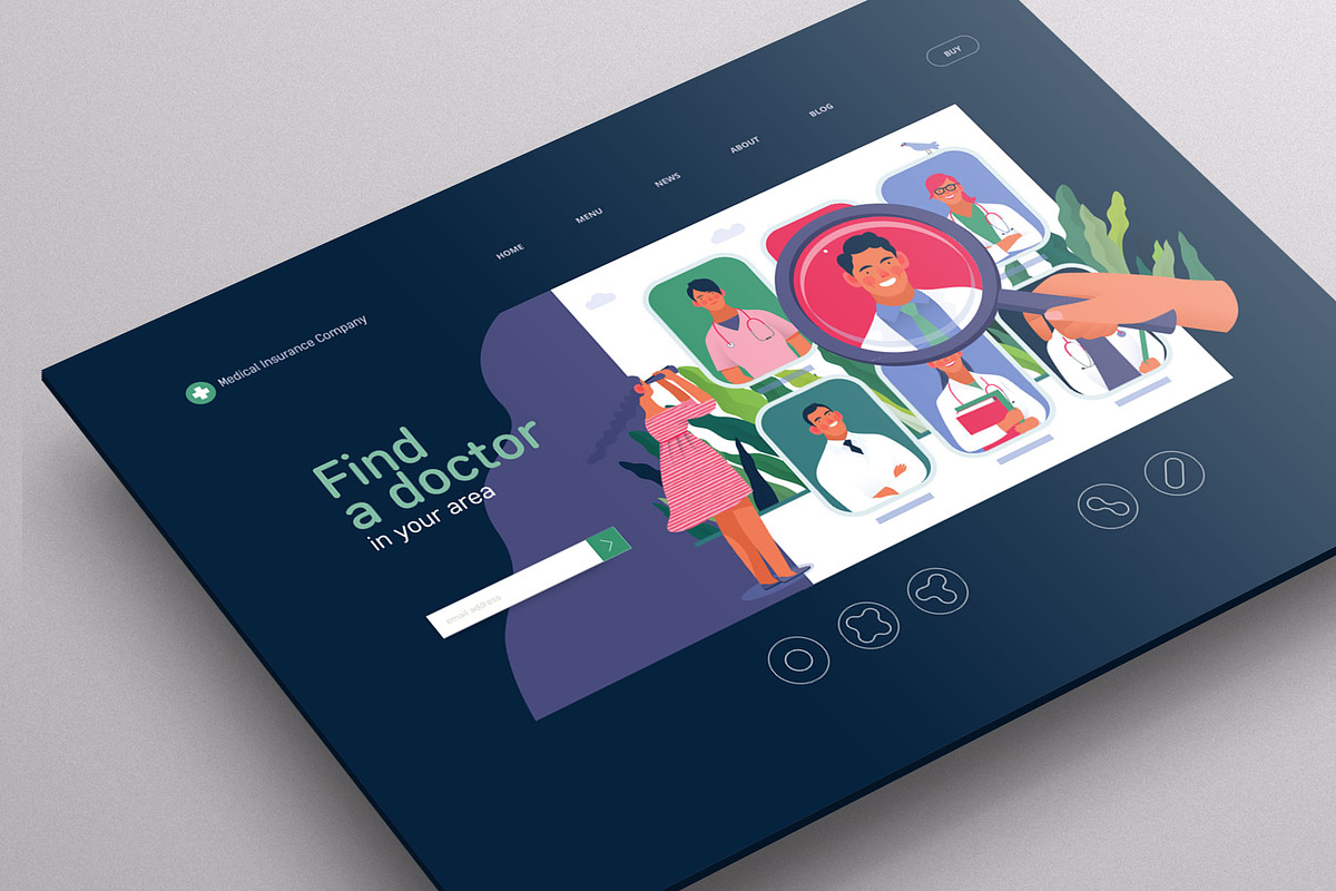 Part 2 Medical website illustrations, a Healthcare Illustration by Grivina's shop (Photo 10 of 37)