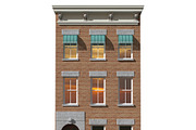 New York Brownstone townhouse, an Architecture 3D Model by happy brush (Thumbnail 3 of 14)