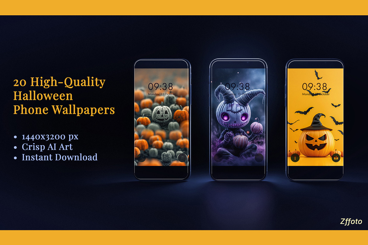 20 Halloween Phone Wallpapers, a Background Graphic by BazziBa♥ (Photo 1 of 5)