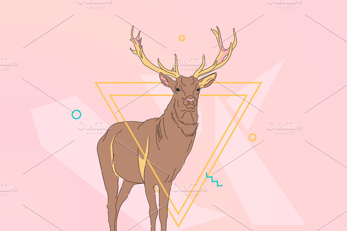 Deer, an Animal Illustration by 2D/3D (Photo 2 of 2)