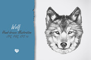 Wolf // Glasses // Summer, an Animal Illustration by Victoria_Novak (Thumbnail 2 of 3)