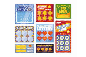 Lottery Tickets. Scratching Printing