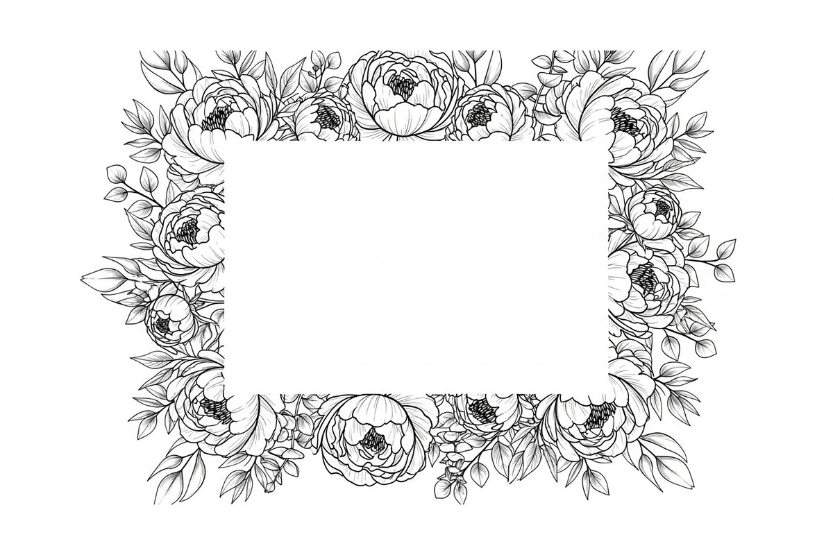 Floral Frame SVG Bundle, an Illustration by Gaye Art (Photo 25 of 31)