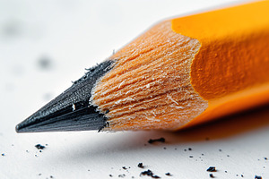 Close-up of a sharpened yellow pencil with shavings, highlighting the details o, a Background Photo by ImageMir