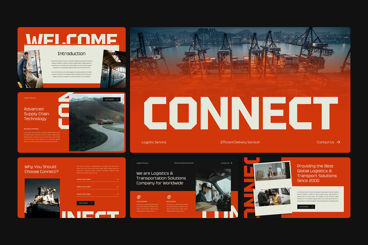 Logistic Google Slides, a Presentation Template by YossyOneStd (Photo 2 of 7)